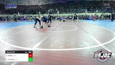 110 lbs Round Of 32 - Klayton Meek, D3 Wrestling Cluib vs Gage Vincent, Lions Wrestling Academy