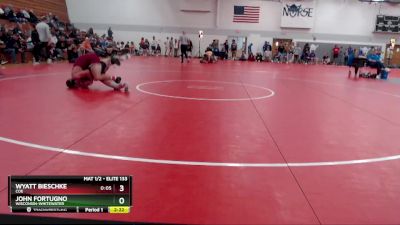 Elite 133 lbs Cons. Round 3 - Wyatt Bieschke, Coe vs John Fortugno, Wisconsin-Whitewater