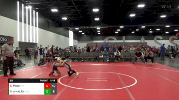 65 lbs Semis & 1st Wrestleback (8 Team) - Kruz Moss, West Virginia vs Garrett WHALEN, Elite Ath Club DZ (IN)