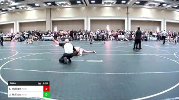 98 lbs Quarterfinal - Levi Halbert, Nebraska Boyz vs Jethro Holiday, Rough House