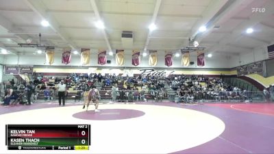 132 lbs Champ. Round 2 - Kelvin Tan, Rancho Mirage vs Kasen Thach, Eleanor Roosevelt