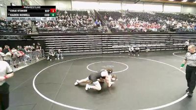 3A 175 lbs Cons. Round 2 - Cole Staker, North Sanpete vs Kaden Nowell, Canyon View