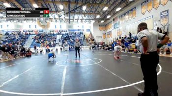 132 lbs Quarterfinals (8 Team) - John Alvarado, Jesuit vs Christian Fretwell, Lake Gibson