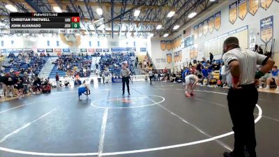 132 lbs Quarterfinals (8 Team) - John Alvarado, Jesuit vs Christian Fretwell, Lake Gibson