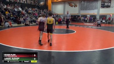 77 lbs Cons. Semi - Landry Bushaw, Mcdominate Wrestling vs Ryder Plein, Lynx Wrestling Club