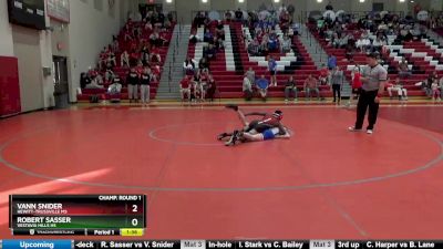 105 lbs Champ. Round 1 - Robert Sasser, Vestavia Hills HS vs Vann Snider, Hewitt-Trussville MS