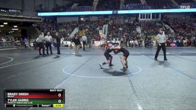 80 lbs Quarterfinal - Tyler Harris, Wildcat Wrestling Club vs Brady Green, Beloit