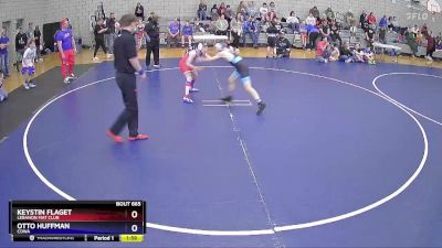 86 lbs Semifinal - Keystin Flaget, Lebanon Mat Club vs Otto Huffman, COWA