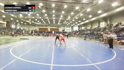 174 lbs Champ. Round 1 - Andrew Rana, NYU vs Jackson Campbell, Cortland