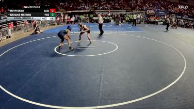 G 120 lbs Cons. Round 3 - Ruth Dees, Caddo Magnet Girls vs Kaylise Nathan, Prairieville Girls