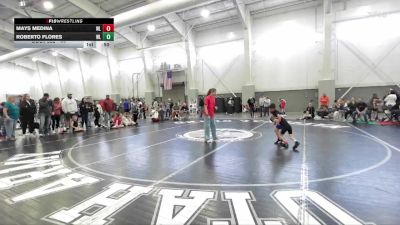 44 lbs Cons. Round 3 - Roberto Flores, Ben Lomond vs Mays Medina, Salt Flats Wrestling Club