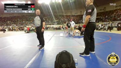 B4A-157 lbs Quarterfinal - Tristan Buchanan, Lexington/Purcell vs Brendan Bell, Ft. Gibson