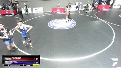 130 lbs Semifinal - Javian Palomino, California vs Robert Maya, California