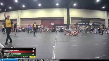 155 lbs Round 1 (4 Team) - Mason Schweitzer, Ky Extreme vs Jonathan Gragg, Dogtown