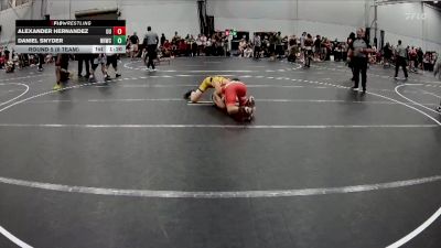 113 lbs Round 5 (6 Team) - Daniel Snyder, North Hunterdon WC vs Alexander Hernandez, Upstate Uprising