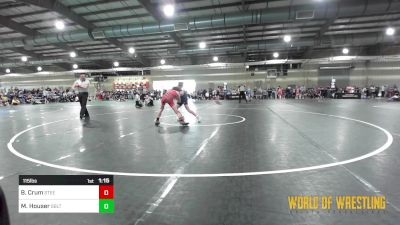 115 lbs Round Of 32 - Braydden Crum, Steel City Relaoded vs Mason Houser, Sebolt Wrestling Academy