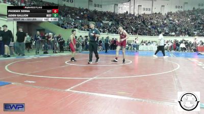 120 lbs Round Of 64 - Phoenix Serna, Tuttle vs Aiden Gallion, Mustang Middle School