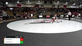 157 lbs Cons. Round 4 - Ben Durocher, UW-Parkside vs Cale Hoskinson, Notre Dame (Ohio)