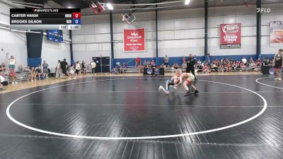 80 lbs Carter Haigh, Ohio Grey vs Brooks Gilson, North Carolina Blue
