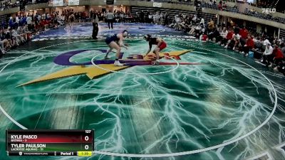 127 lbs Semis & 1st Wrestleback (8 Team) - Kyle Pasco, Batavia vs Tyler Paulson, LaCrosse Aquinas