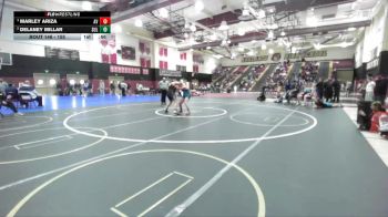 155 lbs 3rd Place Match - Delaney Millar, Sultana vs Marley Ariza, Apple Valley