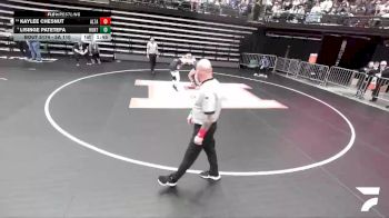 5A 110 lbs Cons. Round 1 - Kaylee Chesnut, Alta vs Lisinge Patetefa, Hunter