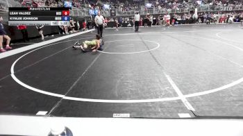 72.8-78.4 lbs Consolation - Leah Valdez, Mission Wrestling vs Kynlee Johnson, Mountain Home Flyers Youth Wrestling