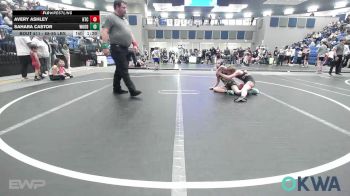 88-95 lbs Rr Rnd 1 - Avery Ashley, Hinton Takedown Club vs Sahara Castor, Woodward Youth Wrestling