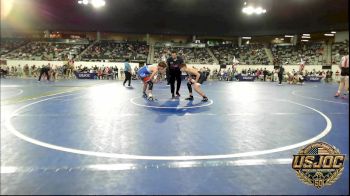 130 lbs Consi Of 8 #2 - Anthony Drain, Mustang Bronco Wrestling Club vs Chance Dewey, Tulsa Blue T Panthers