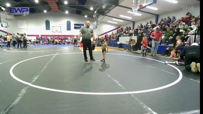 37 lbs Consi Of 4 - Zoday Bearpaw, Glenpool Warriors vs Finlee Bowman, Team Tulsa Wrestling Club