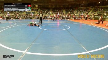 72 lbs Round Of 16 - Jaycie Harmon, Powerhouse Comanche OK vs Carolina Guillent, Poway Elite