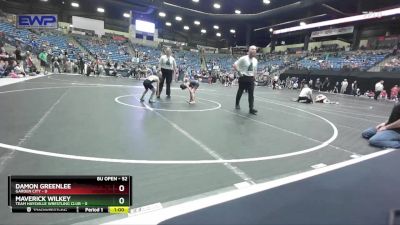 52 lbs Cons. Round 3 - Maverick Wilkey, Team Haysville Wrestling Club vs Damon Greenlee, Garden City