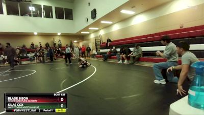 67 lbs Cons. Round 2 - Blade Bison, Ascend Wrestling Academy vs Silas Cox, Lake Stevens Wrestling Club