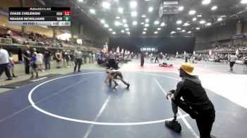 65 lbs Rr Rnd 1 - Chase Chelewski, Colorado Outlaws vs Keagan McWilliams, Thoroughbred