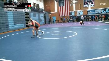 144 lbs Champ. Round 2 - Seth Bindrup, Mountain Crest vs Griffin Rhoades, Uintah