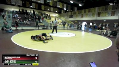 97 lbs Cons. Semi - Antonio Mendia, Poway Elite vs Alex Garcia, Infinity Wrestling