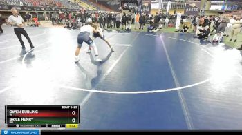 182 lbs Quarterfinal - Brice Henry, MO vs Owen Burling, WI