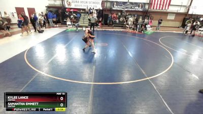 85 lbs Cons. Semi - Kylee Lance, Uintah vs Samantha Emmett, Uintah