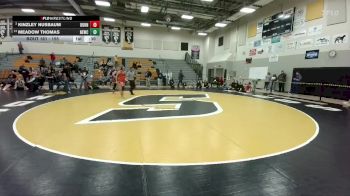 155 lbs Cons. Round 2 - Kinzley Nusbaum, Burns/Pine Bluffs vs Meadow Thomas, Newcastle