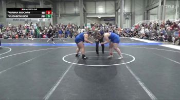 235 lbs Semifinal - Gianna Redcorn, Wichita Wrestling Club vs Elizabeth Dick, Jr. Panther Wrestling Club
