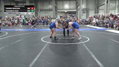 235 lbs Semifinal - Gianna Redcorn, Wichita Wrestling Club vs Elizabeth Dick, Jr. Panther Wrestling Club