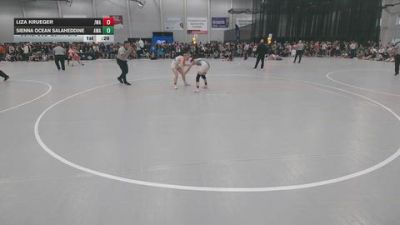 110 lbs Cons. Sub-quarters - Liza Krueger, Jackrabbit Wrestling Academy vs Sienna Ocean Salaheddine, Arete Wrestling Academy