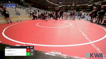 60 lbs Final - Bostyn Bayer, Broken Arrow Wrestling Club vs Andrew Johnson, Tulsa Mafia Boys