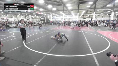 49 lbs Semifinal - Loki Camarena, So Cal Hammers vs Liam Rodriguez, Rising Sun WC