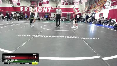 132 lbs Cons. Round 2 - Frej Bjork, Santa Cruz vs Aidyn Keener, Grace M Davis