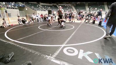 65 lbs Rr Rnd 2 - Lamario Ramsey, Oklahoma Strong-Blue 9U vs Gunnar Ratcliff, MOJO Mulisha 9U