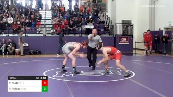 160 lbs Semifinal - Sean Foster, St Johns vs Hudson Holbay, Westmont Hillto