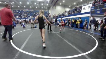 62 lbs Rr Rnd 5 - Kapri Bruens, Carl Albert vs Lakely Kraft, Bridge Creek Youth Wrestling