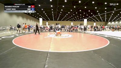 132 lbs Cons. Rd Of 16 - Ricardo Poolaw, Cleveland Highschool Wrestling vs Avery Rios, Westmoore High School Wrestling