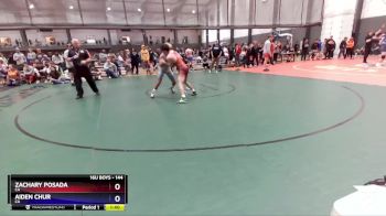 144 lbs Cons. Round 3 - Zachary Posada, CA vs Aiden Chur, CA